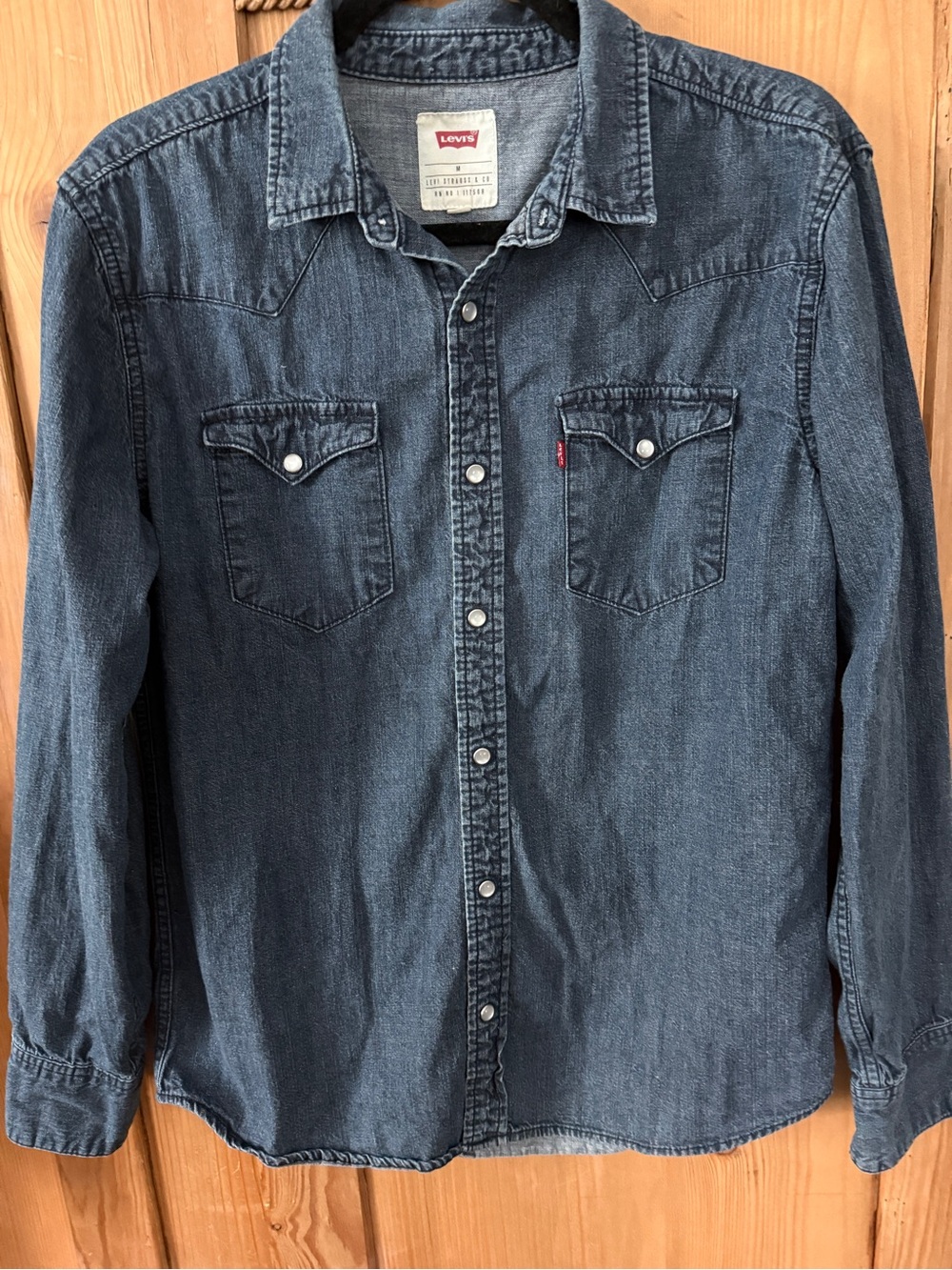 Levi's Denim Shirt with Red Logo Tag